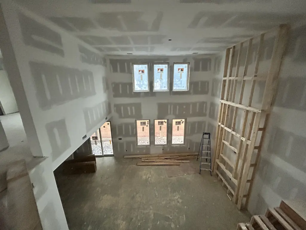 Drywall and framing in progress in Knoxville, Tennessee