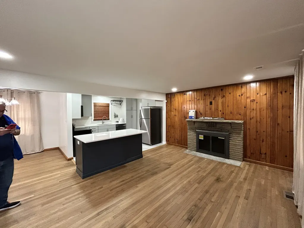Open kitchen and living area in Knoxville, Tennessee